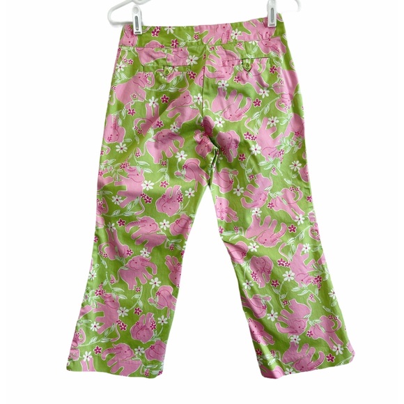 Lilly Pulitzer Floral Elephant Print Crop Pants - Picture 6 of 13
